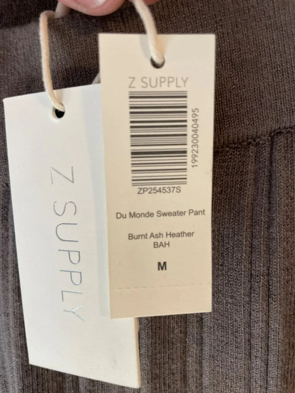 Z Supply Du Monde Pants Burnt Ash Heather Women's Sz Medium MSRP$110 NWT - Picture 6 of 8